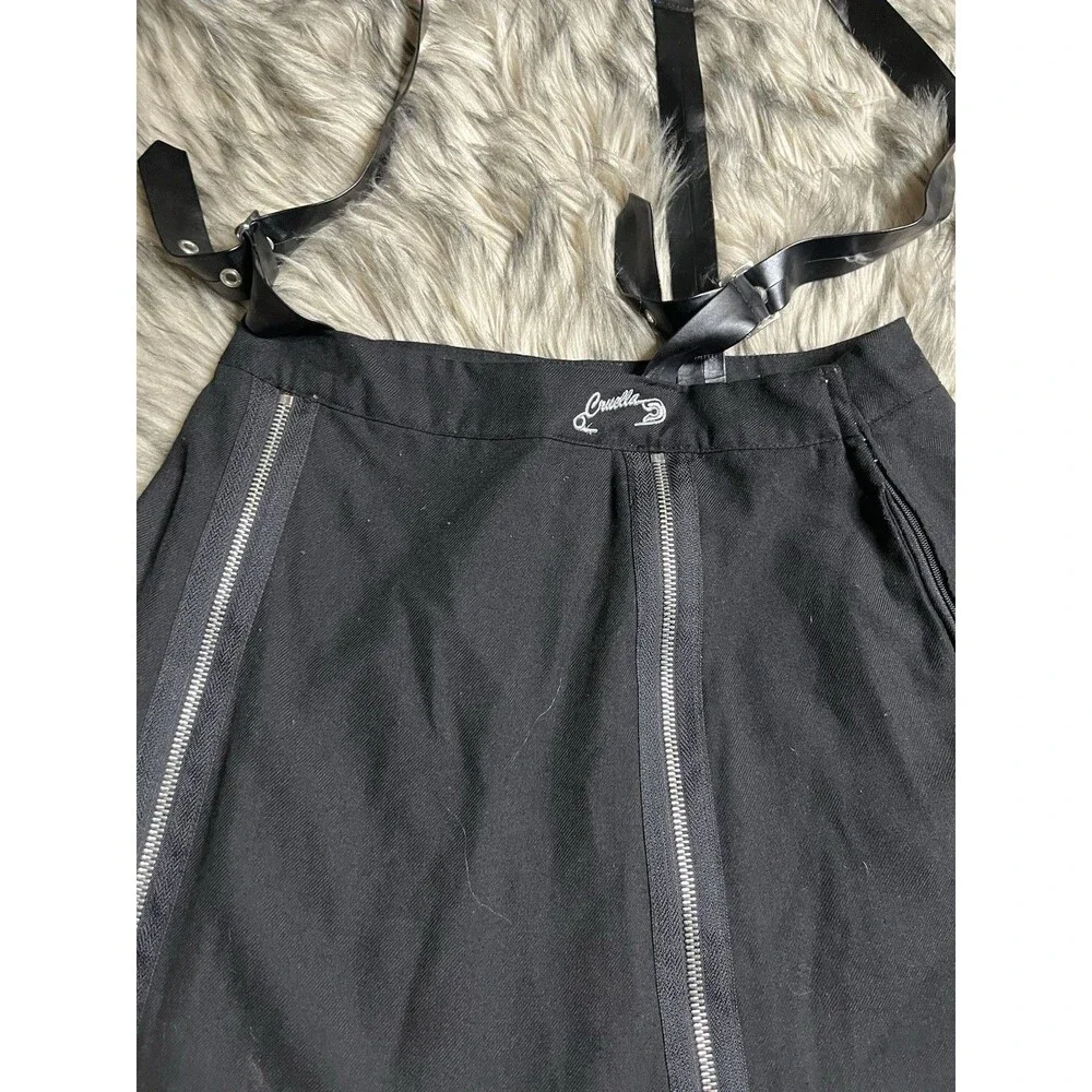 Her Universe Disney Cruella Zipper Pleated Suspender Skirt Size M